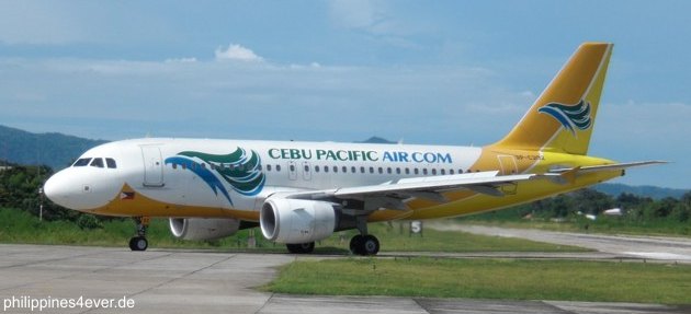 A319 der Cebu Pacific auf den Philippinen